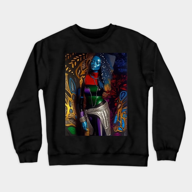 African Blend Crewneck Sweatshirt by Artist_Imagination